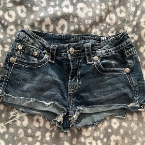 Miss Me Blue Jean Shorts